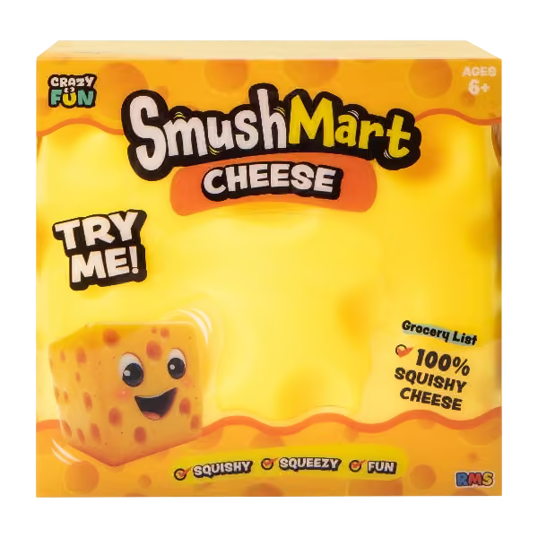 Crazy Fun SmushMart Cheese Squishy Toy