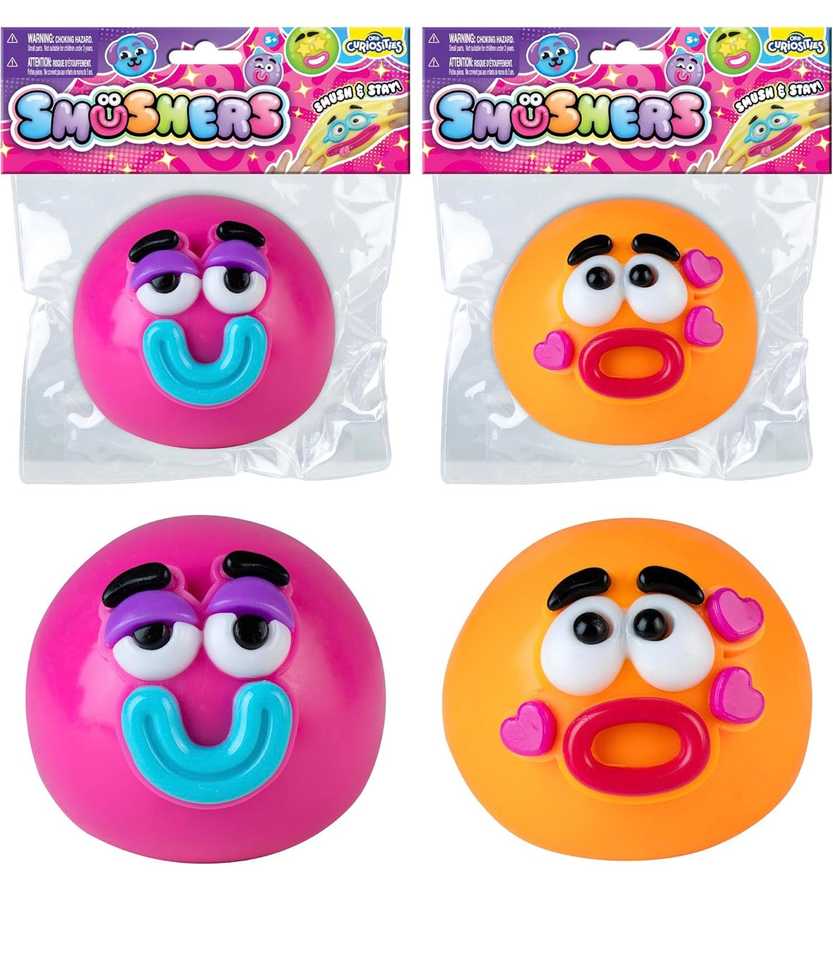 ORB Curiosities Smushers Slow Rising Squishy Faces