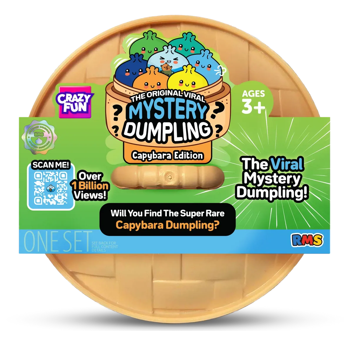 RMS Crazy Fun Squishy Bun Mystery Dumpling Capybara Edition Blind Box