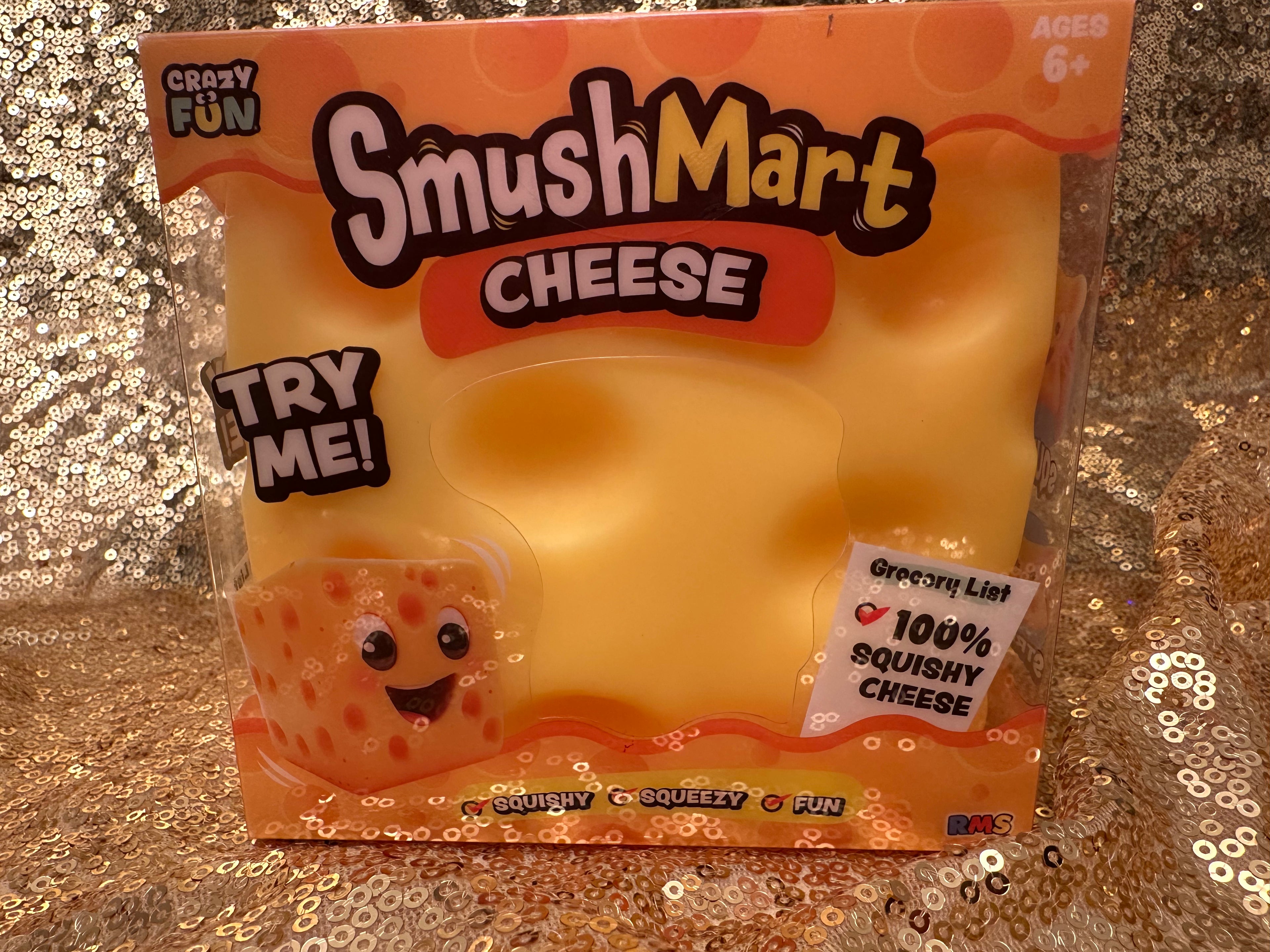 Crazy Fun SmushMart Cheese Squishy Toy