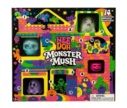 NeeDoh Monster Mush Squish-O-Ween Countdown 14 Surprise Halloween