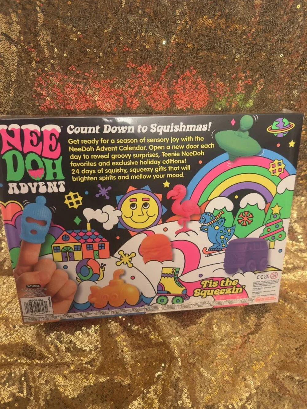 Authentic Schylling NeeDoh Squishmas 2026 Advent Calendar Christmas